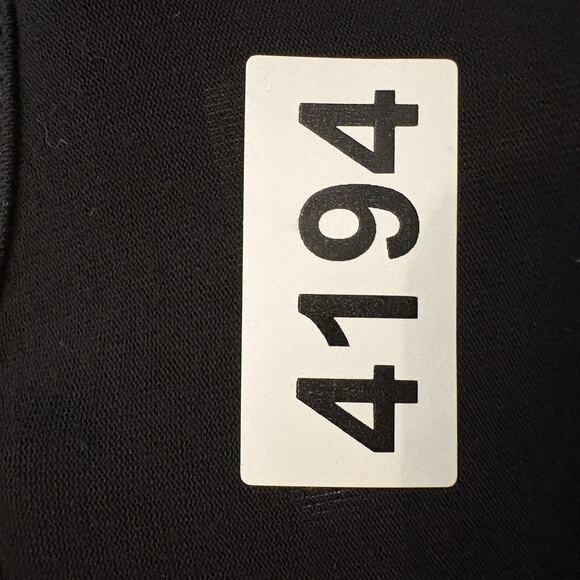 Chico’s Tunic Top Women Large (2) Black Ruffle Tiered Chiffon Elastic Waist - Picture 13 of 13